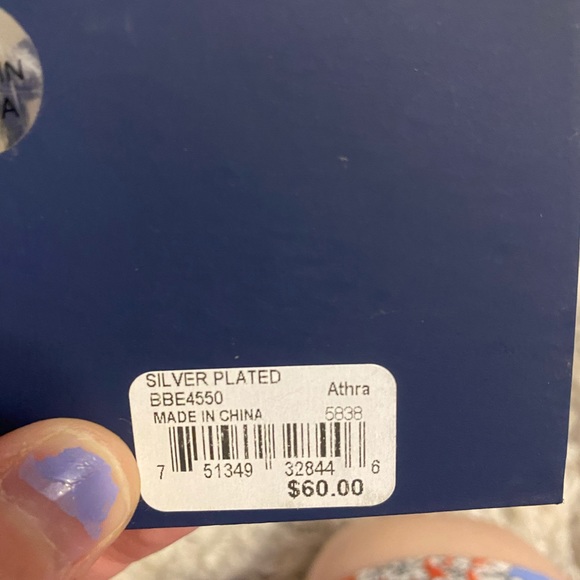 🦅 🐦 Hummingbird silver plated earrings nwt - Picture 4 of 7